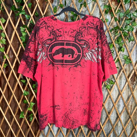 Vintage Y2K ECKO UNLTD. MMA grunge aop rhino 2000s t-shirt - Picture 1 of 4